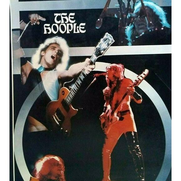 Mott The Hoople Band Poster Original 1975 Glam Rock Music 22" Wall Art UNUSED - Picture 1 of 4